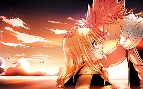 Download Sunset Nalu Fairy Tail Lucy Heartfilia Natsu Dragneel Anime