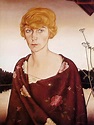 Red hair in Paintings: Red haired females in red surroundings