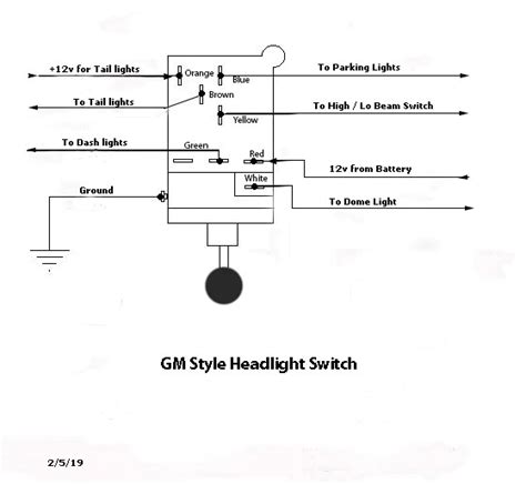 Universal Headlight Switch Wiring Diagram Simplified For Every Vehicle