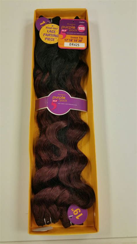 Outre Purple Pack Human Hair Blend For Weaving Loose Tip Multi 5