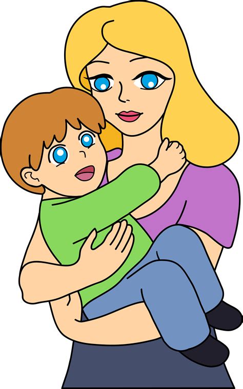 Mother And Child Clip Art 1 Free Clip Art