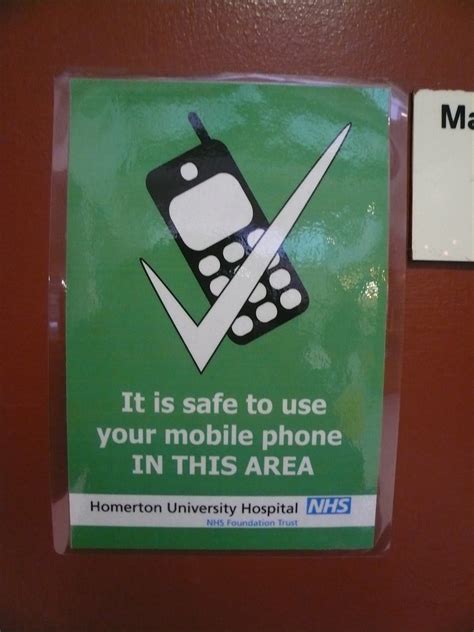 Hospital raja permaisuri bainun no. Mobile phones allowed sign at Homerton Hospital, London, U ...