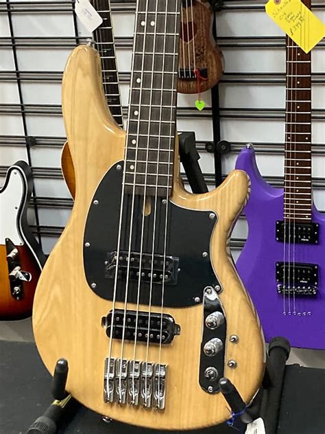 Schecter Diamond Series 5 String Electric Bass Natural Reverb