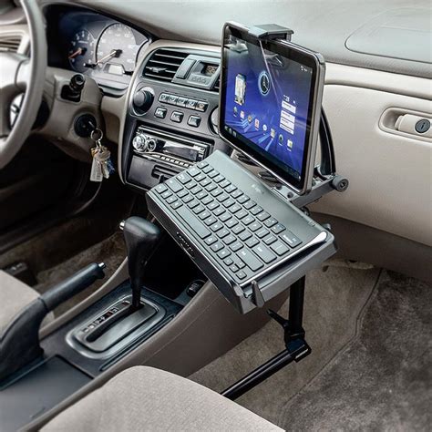 Arkon Heavy Duty Tablet And Keyboard Tray Combo Car Mount Mobile Mounts