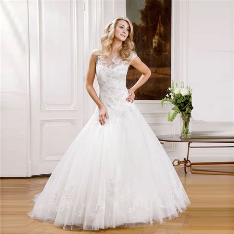 Lace Drop Waist Wedding Dress Wedding Dress Guest