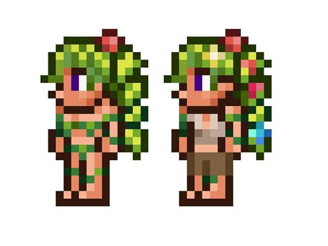 I Always Felt The Dryad Sprite Was A Bit Strange So I Made A Small Edit Thoughts Rterraria