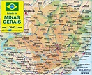 Map of Belo Horizonte (Minas Gerais) (State / Section in Brazil) | Welt ...