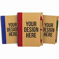 Printed Eco-Inspired Spiral Notebook and Pens (30 Sheets)