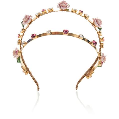 Dolce And Gabbana Rose Headband 4 740 Pln Liked On Polyvore Featuring