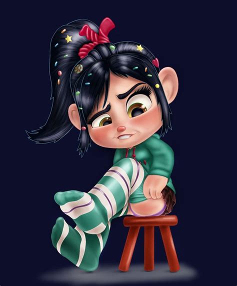Vanellope Sitstilllookpretty Disney Fan Art Girl Cartoon