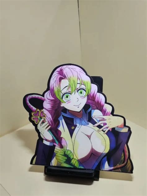 Mitsuri Kanroji Waifu Demon Slayer 3d Anime Lenticular Motion Sticker