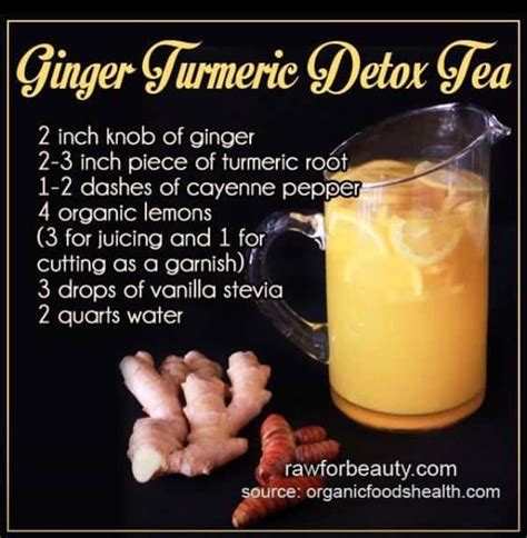 My Go To Health Drink Ginger Turmeric Lemon Detox Recipe B O O M