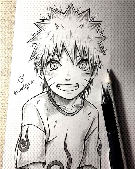 Something Smiling Sketch Naruto Enjoy Happy Today Small Keep