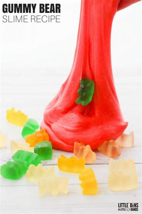 Gummy Bear Edible Slime Recipe And Taste Safe Slime Alternative