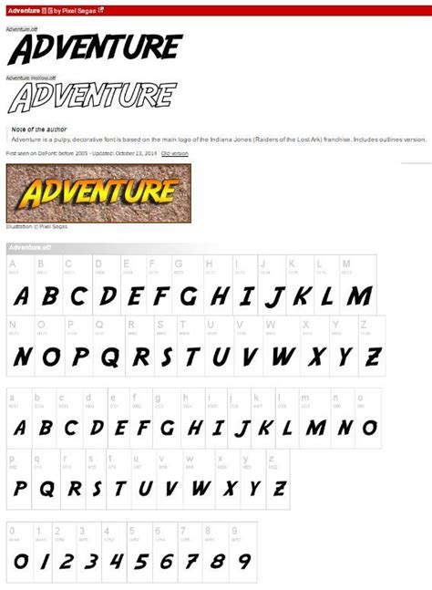 Adventure Font Indiana Jones
