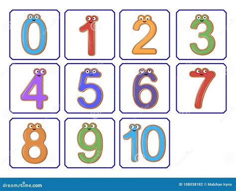 Funny Numbers Clip Art