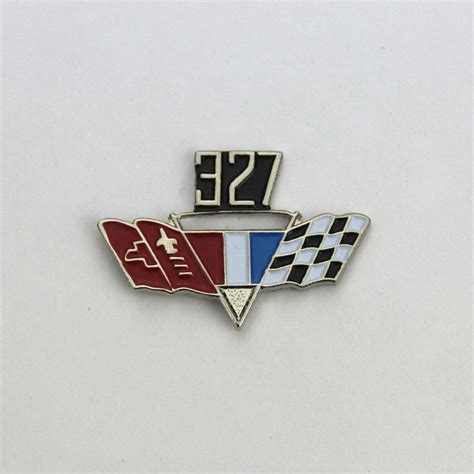 Chevy Chevrolet V8 327 Emblem Logo Button Hat Pin Anstecker Anstecknadel