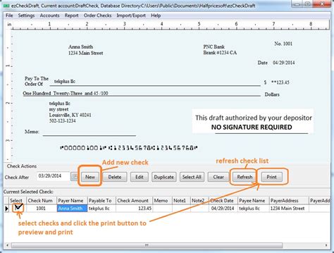 New Easy To Use Draft Check Software Prints Pre Approved Check Drafts