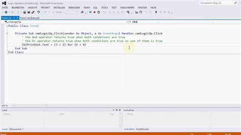 Vb Logical Operators Youtube