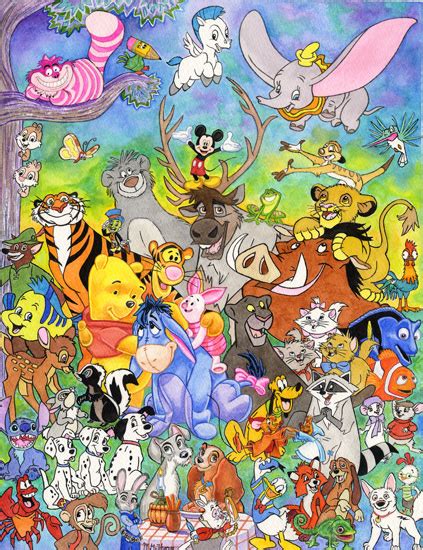 Margaret Thorn Watercolor Artist Disney Animals