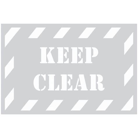 Keep Clear Stencil Discount Safety Signs New Zealand