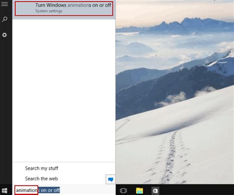 How To Turn Off Animation In Windows 10