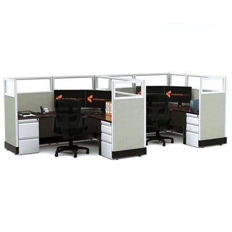 Glass Office Cubicles 53h 2pack Inline Powered Bed Bath And Beyond