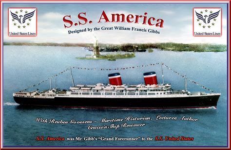 United States Lines Ss America 1940 To 1967 History Page