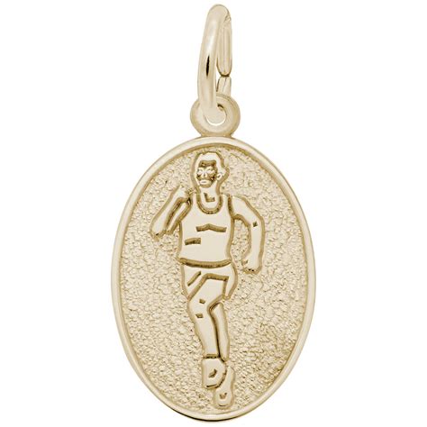 Runner Oval Disc Charm Rembrandt Charms
