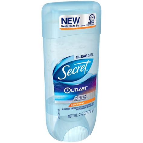 Secret Outlast Sport Fresh Clear Gel Antiperspirant And Deodorant Hy