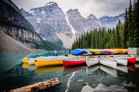 Canoe Rental Banff National Park Alberta Josh Meier Photography