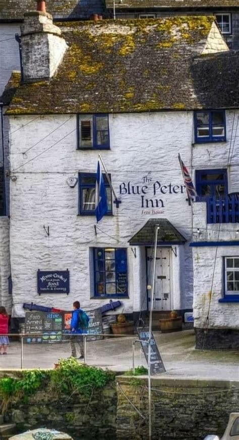 The Blue Peter Inn In The Historic Fishing Village Of Polperro Cornwall Old Fashioned Pub