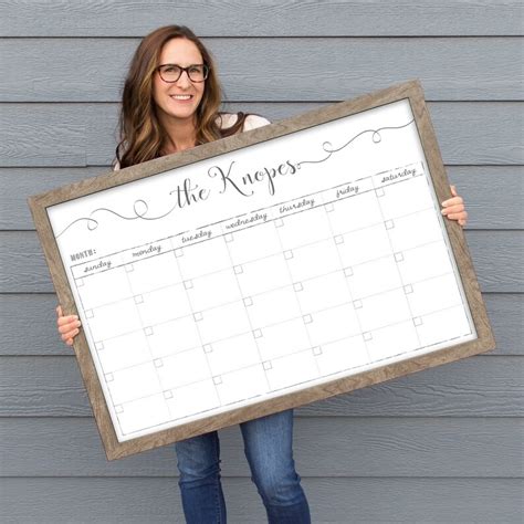 Personalized Whiteboard Calendar Printable Word Searches