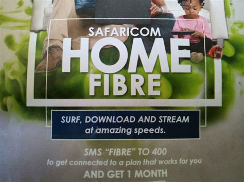 There will be no requirement to pay installation charges. Safaricom Home Fibre now Expanding Across the Country ...