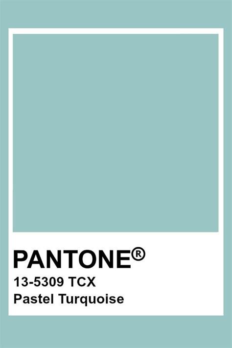 Pastel Turquoise Pantone Palette Pantone Color Chart Pantone Color