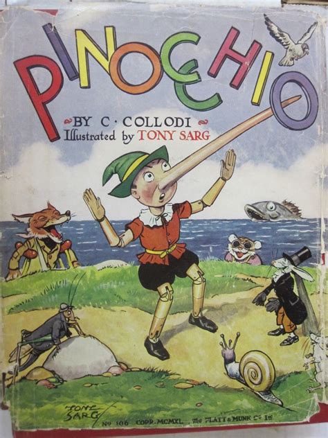 Pinocchio By C Collodi Hardcover 1940 From Midway Used And Rare