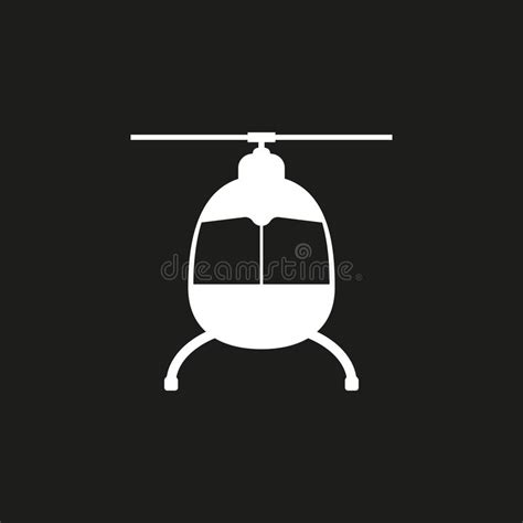Helicóptero Icono Del Helicóptero Ilustración De Vectores Diseño