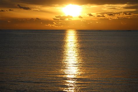 Wallpaper Sunlight Sunset Sea Water Nature Shore Reflection
