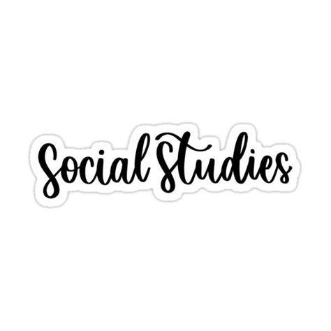 Social Science Folderbinder Sticker For Sale By Rt Lettering