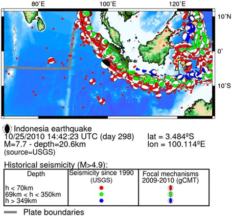 20101025 144223 Utc Mag77 Indonesia Earthquake