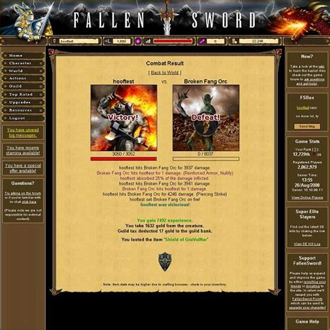 Fallen Sword Browser Based Games