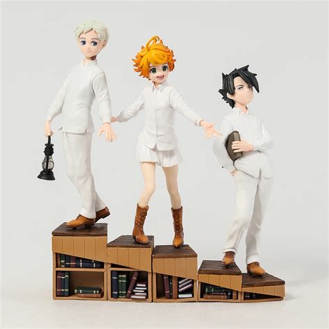 The Promised Neverland Norman Emma Ray Pvc Anime Figurine Model Toy Figure Collection Doll T