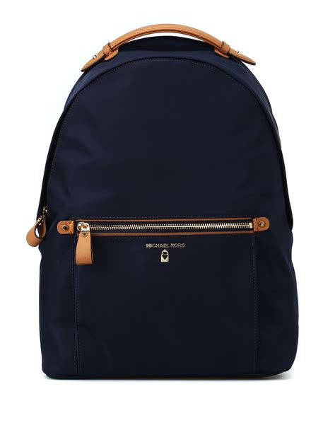 Backpacks Michael Kors Kelsey L Navy Blue Nylon Backpack F Go B C