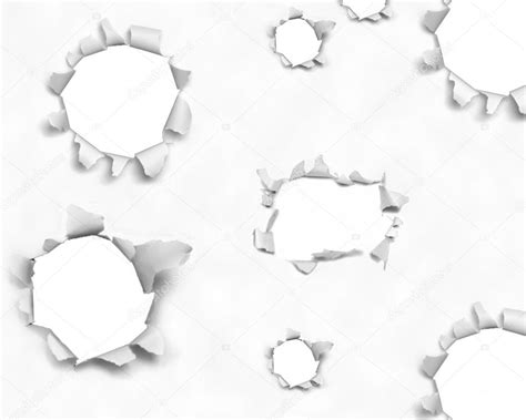 Sheet Of Paper With Holes — Stock Photo © Drden 1377444