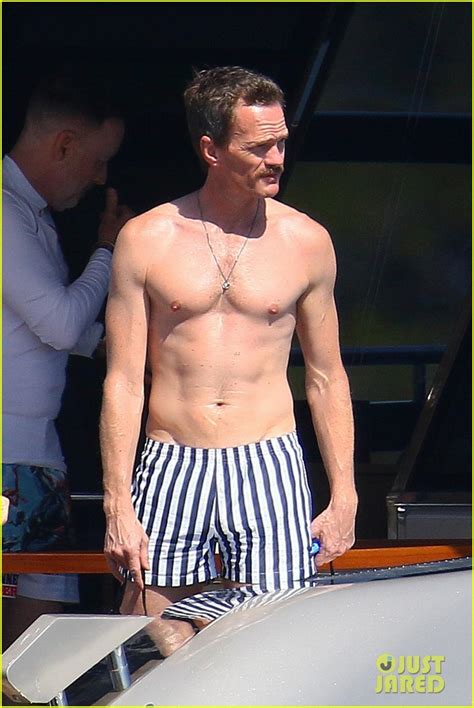 Neil Patrick Harris Goes Shirtless Shows Off Fit Body In France Photo 4330112 David Burtka