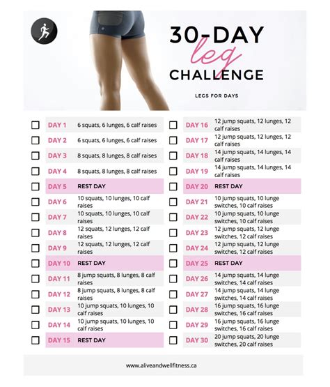November 30 Day Fitness Challenges —