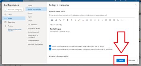 Como criar uma assinatura automática para seu e mail Outlook Jusbrasil