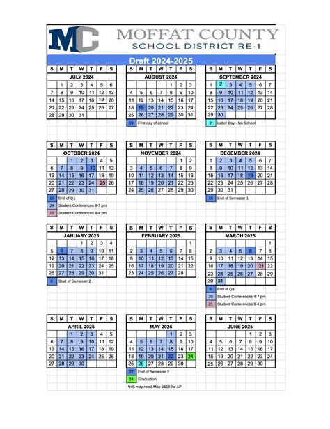 Approved 4 Day School Week Calendar Moffat County School District