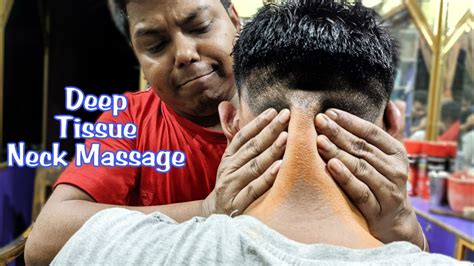 Deep Tissue Neck Massage Head Massage For Headache Relief Neck Cracks And Shoulder Massage