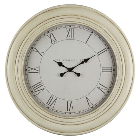 White Wall Clock Contemporary Lounge Furniture